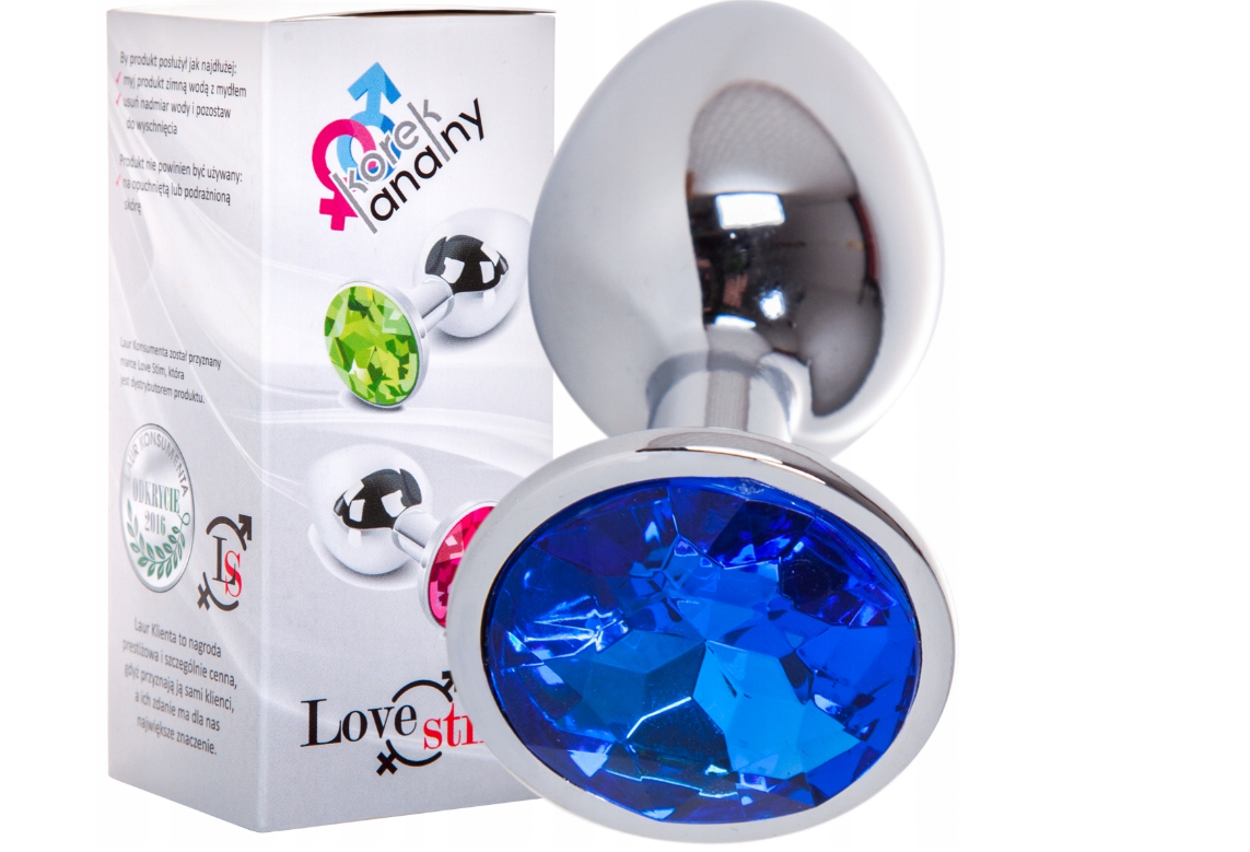 Ексклюзивна анальна пробка сталева Lovestim 7,5 см