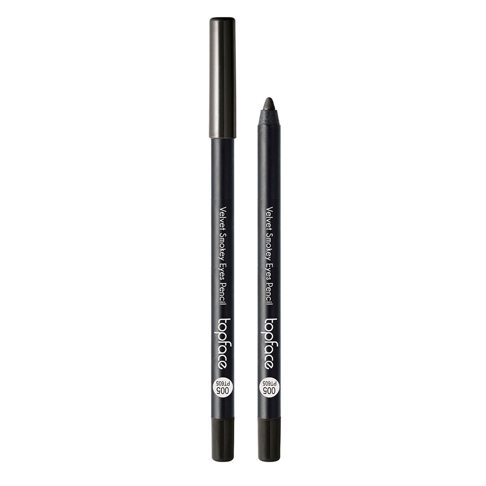 Сірий олівець каял для очей TopFace PT605 №005 для промальовування внутрішньої повіки / ліній і стрілок
