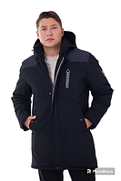 Чоловіча зимова куртка пуховик подовжена розміри 46-56