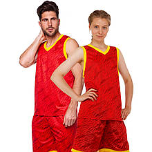 Форма баскетбольна Lingo Camo LD-8003-5 (зріст 160-195 см, червоний)