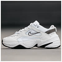 Женские кроссовки Nike M2K Tekno Essential White Black, белые кожаные кроссовки найк м2к текно