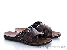 Шльопанці чоловічі "Makers Shoes" 3300 коричневый