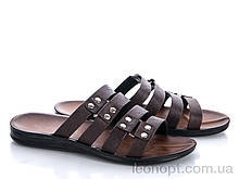Шльопанці чоловічі "Makers Shoes" 3320 коричневый
