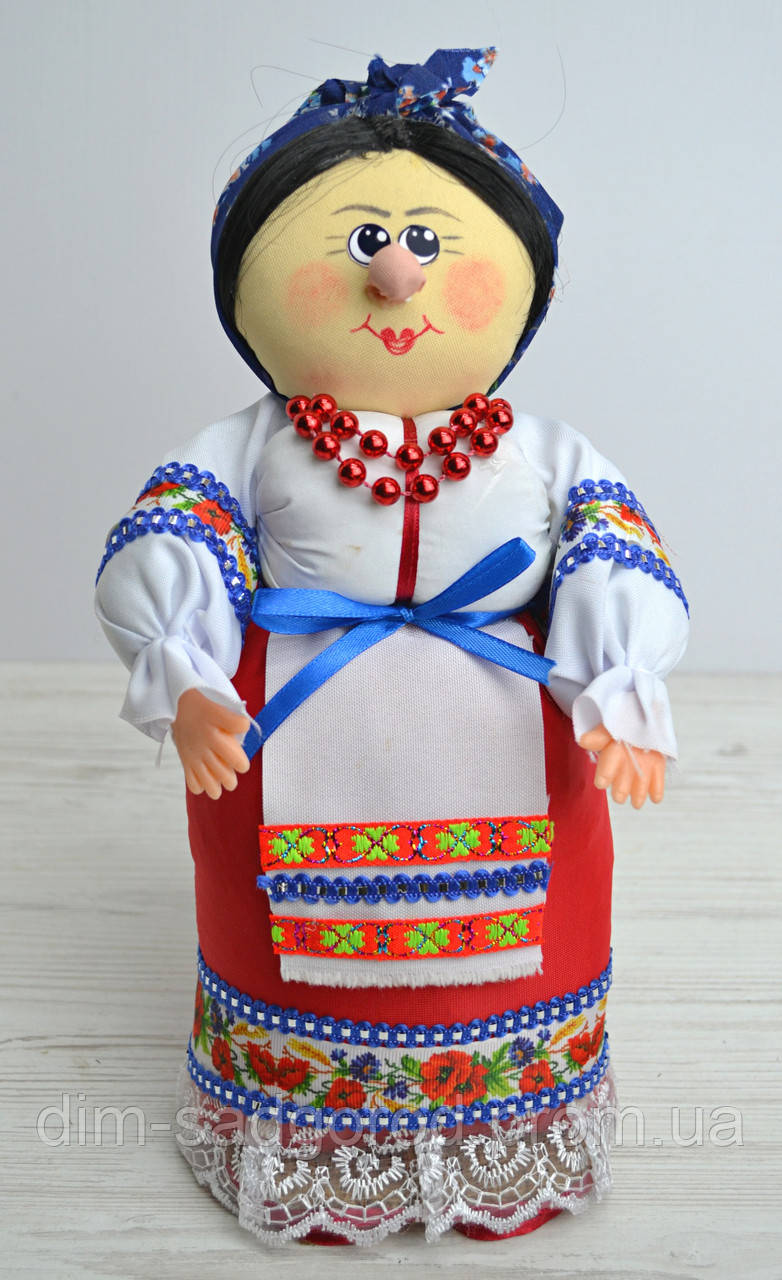 Авторська лялька Козачка червона спідниця H32 см