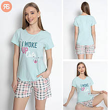 Жіночі піжами футболка з шортами відмінної якості р-р XL