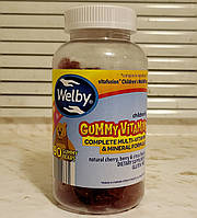 Welby Children s Gummy Vitamins 190 мармеладок жувальні мультивітаміни для дітей для імунітету та здоров я