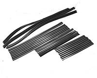 Ущільнювач опускного скла дверей ВАЗ 2101-03, 2106 (к-т 16 шт) . "оксамитка"