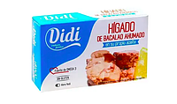 Печень трески Didi Higado de Bacalao, копченая без глютена 100 г.