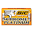 Леза для гоління BIC chrome platinum 5 шт з нержавіючої сталі, фото 3
