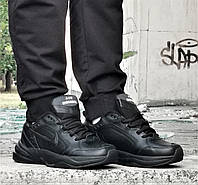 Чоловічі кросівки Nike Air Monarch IV Black Чорні Термо взуття Найк Монарх 41,42,43,44,45,46 розміри