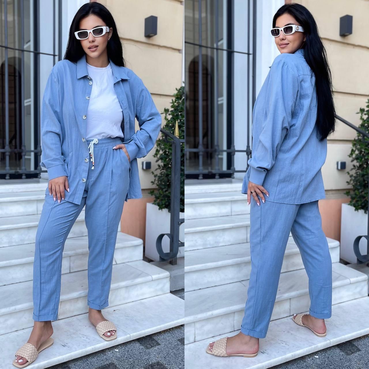 Костюм жіночий сорочка та штани 57240, фото 1