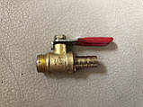 Кран кульовий латунний універсальний, різь зовнішня G1/4-штуцер Ф8мм (54), фото 8