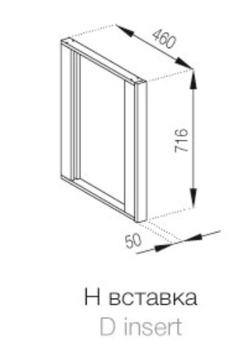 Нижня вставка 5 см Пілястра Бьянко