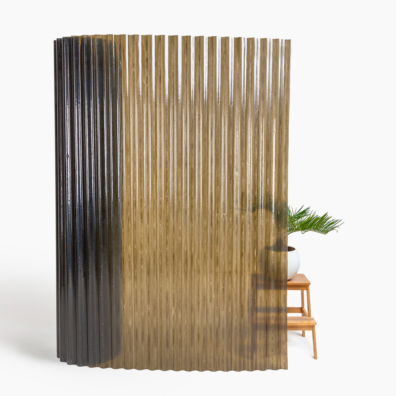 Прозорий шифер 1.5 м х 20м гофрування бронзовий, фото 1