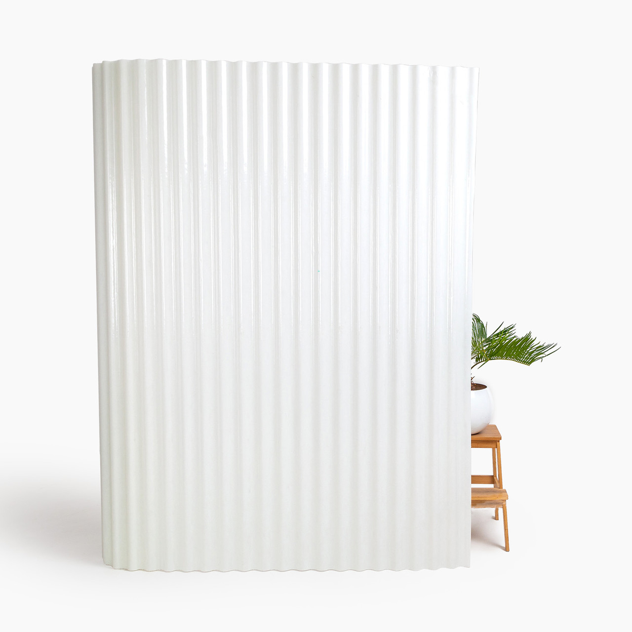 Прозорий шифер 2м х 30м (60 м.кв) гофрований молочний, фото 1