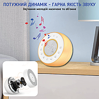 Колонка-генератор білого шуму для немовлят А1 із функцією нічника 31 мелодія, фото 7