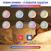 Колонка-генератор білого шуму для немовлят А1 із функцією нічника 31 мелодія, фото 9