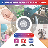 Колонка-генератор білого шуму для немовлят А1 із функцією нічника 31 мелодія, фото 10