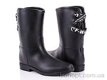 Гумове взуття жіноче "Class Shoes" 608-1B черный