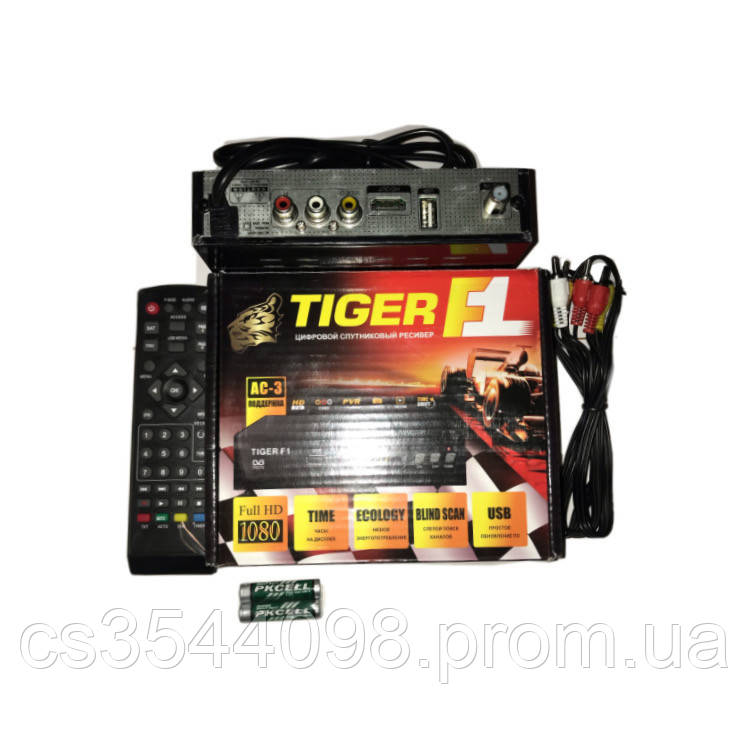 Спутниковый ресивер Tiger F1 HD Dolby Digital AC3 - фото 1 - id-p1895950125