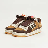 Мужские кроссовки Адидас Форум, Кросовки Adidas Forum 84 Low CL Alumin Branch Brown