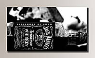 Картина на холсте для интерьера Jack Daniels