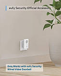 Сток, eufy Security Video Doorbell Chime, додатковий дзвінок, потрібен eufy Security Video Doorbell (дротовий), дзвінок без затрим, фото 3
