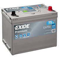 Аккумулятор автомобильный 75Ач 630А "+" справа EXIDE ( ) EA754-EXIDE