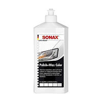 Цветной полироль c воском белый 500мл Polish&Wax Color NanoPro Sonax ( ) 296000-Sonax