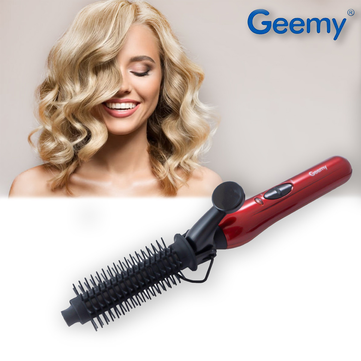 Плойка-Щипцы для завивки волос Geemy GM-2906 30W плойка для кудрей и локонов, плойка стайлер для волос (TO) - фото 1 - id-p1895971181