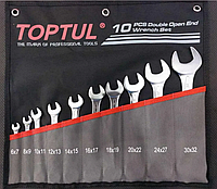 Набір рожкових ключів 6-32мм 10шт TOPTUL GPCJ1001