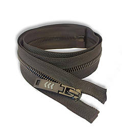 Блискавка чорна Лакована 80см тракторна Тип5 з одним бігунком