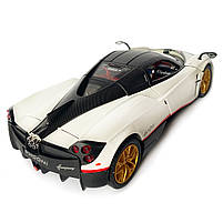 Машинка металева іграшкова Pagani huayra Roadster, Авто Експерт, 1:24, біла, світло, звук, інерція, відкр. двері, 21*5,5*9см., фото 4