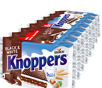 Вафли Knoppers Black & White 8шт 200г