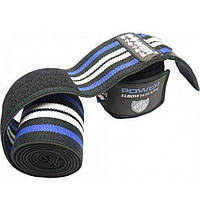 Бинты на колени Knee Wraps Power System PS-3700_Blue-Black, (пара), World-of-Toys