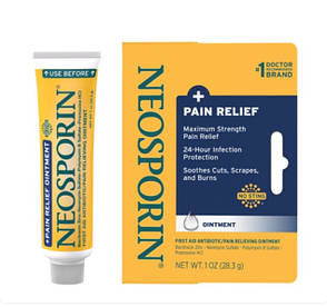 NEOSPORIN неоспорин мазь з потрійним антибіотиком та знеболюючим ефектом 28.3 г США, фото 2