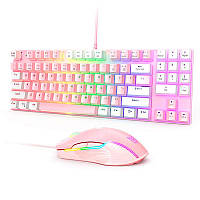 Комплект игровой клавиатура/мышь Gaming Combo 2in1 ONIKUMA G26 +CW905 (Keyboard ENG раскладка/Mouse) pink