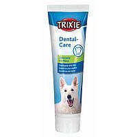 Зубна паста Trixie з м'ятою 100 г. для чищення зубів цуценят і собак Гель для гігієни порожнини рота тварин