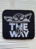 Нашивка Йода «The way» на липучці, патч Star wars на липучке