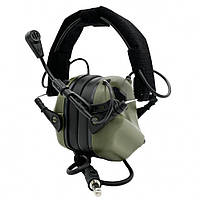 Активні захисні навушники Earmor M32 MOD3 Olive з гарнітурою, фото 5