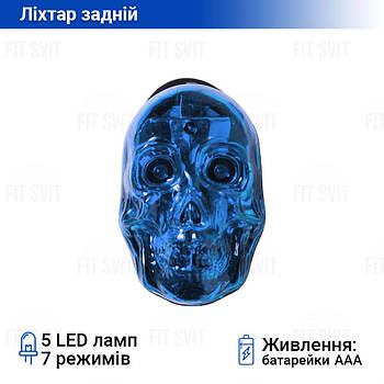 Ліхтар задній для велосипеда на батарейках