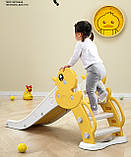 Дитяча гірка Terrio “Ducky” Жовто-сіра, фото 2