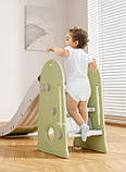 Дитяча гірка 2в1 Terrio “Pinqui” Оливково-сіра 165 см, фото 2