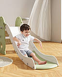 Дитяча гірка 2в1 Terrio “Pinqui” Оливково-сіра 165 см, фото 3