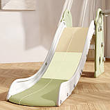 Дитяча гірка 2в1 Terrio “Pinqui” Оливково-сіра 165 см, фото 5