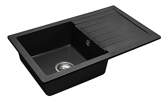 Гранітна кухонна мийка REA DAG BLACK (ZLE-00111)