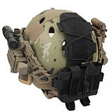 Сумка чохол противага MK2 на шолом коричневий піксель, фото 4