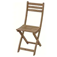 IKEA ASKHOLMEN (502.400.31) ASKHOLMEN Садовий стілець, складний, пляма світло-коричневого кольору