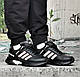 Чоловічі Кросівки ADIDAS Waterproof Black-White Термо взуття Адідас Чорні 40,41 розміри - фото 1 - id-p1272413912