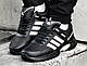 Чоловічі Кросівки ADIDAS Waterproof Black-White Термо взуття Адідас Чорні 40,41 розміри - фото 2 - id-p1272413912